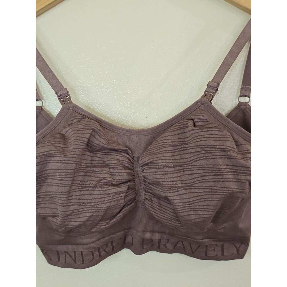 Kindred Bravely Pumping Nursing Bra XXL Hands Free Comfort Lounge Mauve Pink - Picture 4 of 11